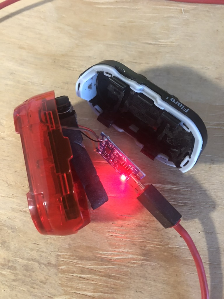 Light charging via USB